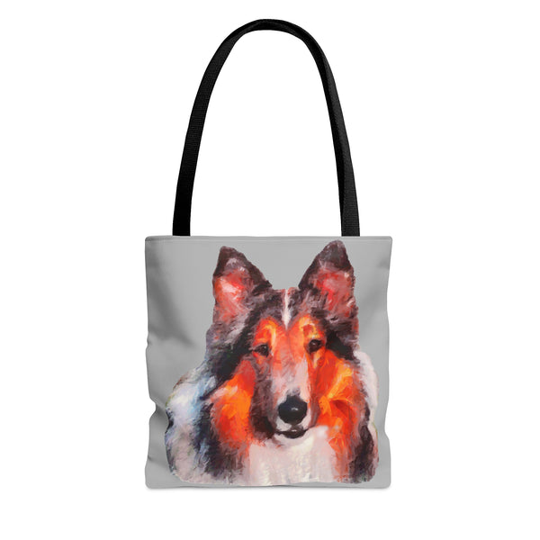 Rough Coated Collie Tote Bag