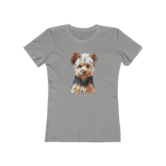 Yorkshire Terrier Women's Slim Fit Ringspun Cotton Tee