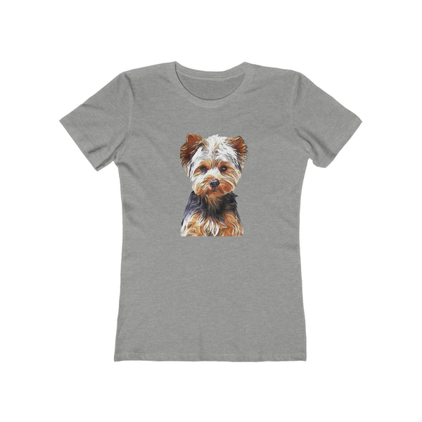 Yorkshire Terrier Women's Slim Fit Ringspun Cotton Tee