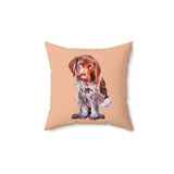 Charming Benny: German Shorthaired Pointer Throw Pillow