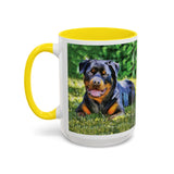 Rottweiler - Lina Accent Coffee Mug (11, 15oz)