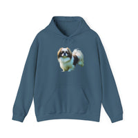 Japanese Chin Unisex 50/50 Hooded Sweatshirt
