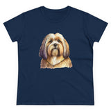 Lhasa Apso  Women's Midweight Cotton Tee