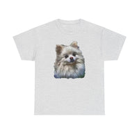 Pomeranian "Snowball" Unisex Heavy Cotton Tee by Doggylips™