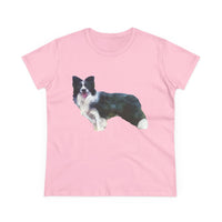Border Collie '#1' - Women's Midweight Cotton Tee