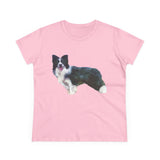 Border Collie '#1' - Women's Midweight Cotton Tee