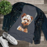 Yorkshire Terrier 'Yorkie' - Lupis Women's Slim Fit Triblend Tee