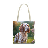 English Setter Polyester Tote Bag (AOP)