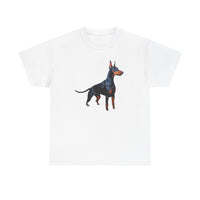 Doberman Pinscher Unisex Heavy Cotton Tee