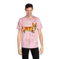 Welsh Pembroke Corgi Unisex Ringspun Cotton  Color Blast T-Shirt by DoggyLips™