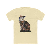 Cat 'Teris of Tinos' Men's Fitted Cotton Crew Tee