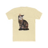 Cat 'Teris of Tinos' Men's Fitted Cotton Crew Tee