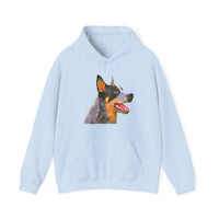 Elegant Blue Heeler Unisex Hooded Sweatshirt
