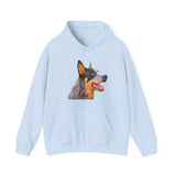 Elegant Blue Heeler Unisex Hooded Sweatshirt