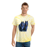 Belgian Shepherds  --  Unisex Cotton Tie-Dye Tee, Cyclone