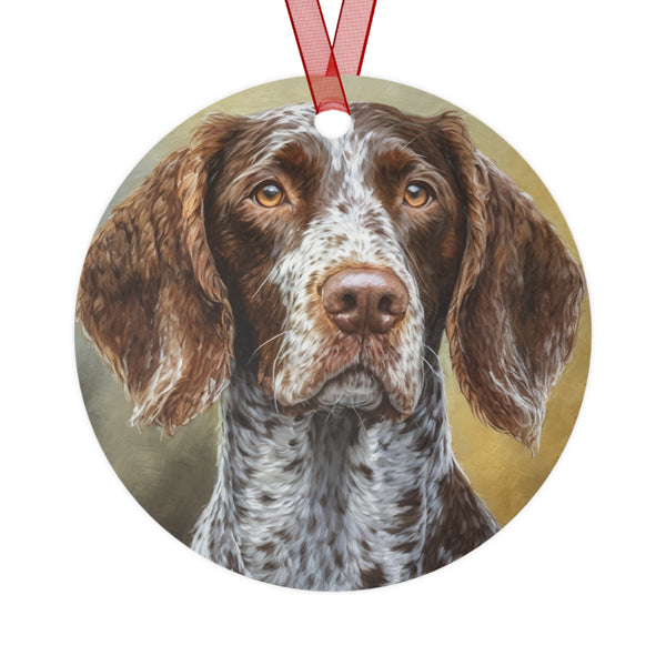 German Wirehaired Pointer Metal Ornaments