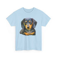 Dachshund 'Doxie #2' Unisex Heavy Cotton Tee