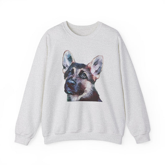 German Shepherd 'Sly' Unisex 50/50 Crewneck Sweatshirt