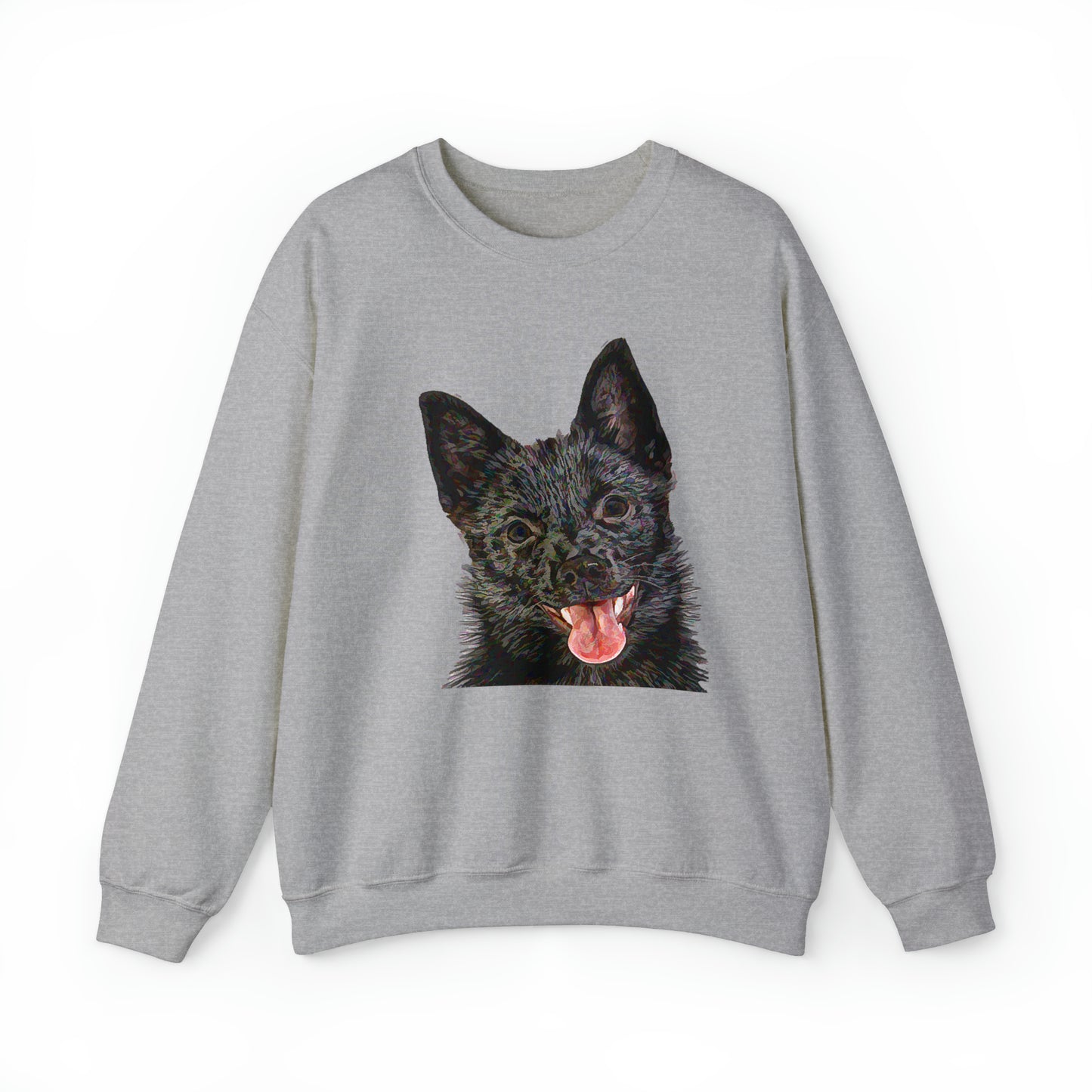 Schipperke Unisex 50/50  Crewneck Sweatshirt