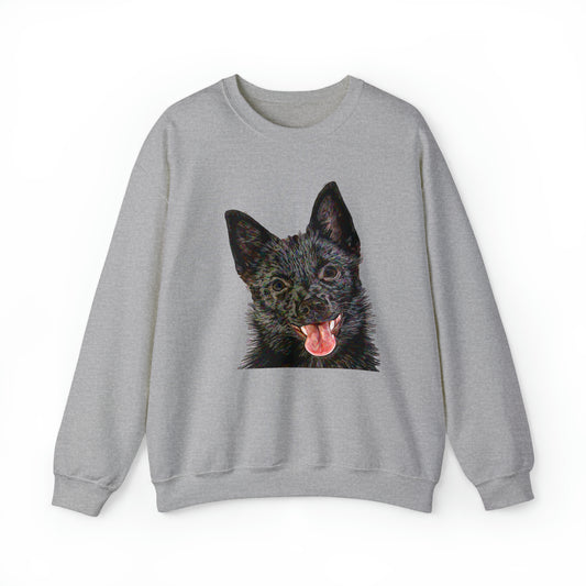Schipperke Unisex 50/50  Crewneck Sweatshirt