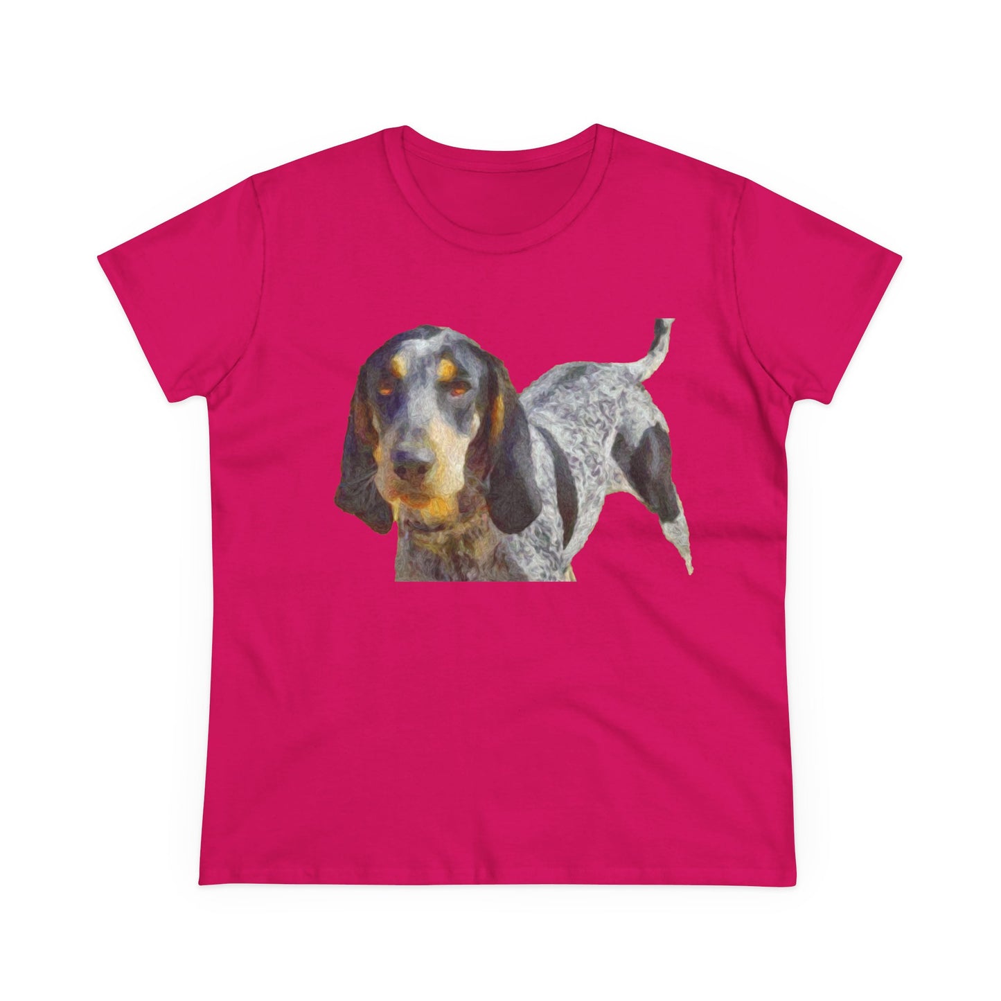 Bluetick Coonhound Women's Midweight Cotton Tee