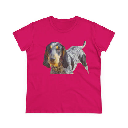 Bluetick Coonhound Women's Midweight Cotton Tee