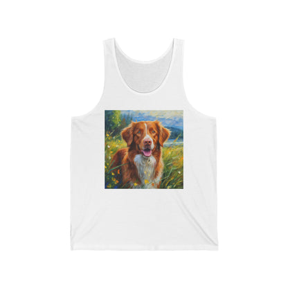Duck Tolling Retriever #2 - Unisex Jersey Tank