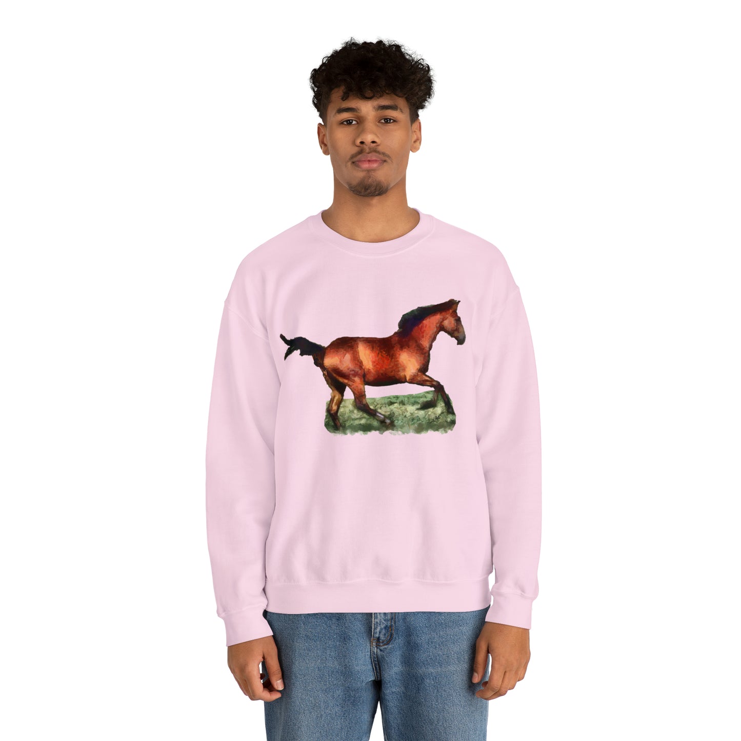 Horse 'Sam' Unisex 50/50 Crewneck Sweatshirt