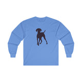 Hungarian Vizsla Unisex Cotton Long Sleeve Tee