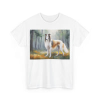 Borzoi 'Russian Wolfhound' Unisex Heavy Cotton Tee