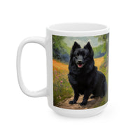 Schipperke Ceramic Coffee Mug - 11oz & 15oz, Perfect Gift for Dog Lovers