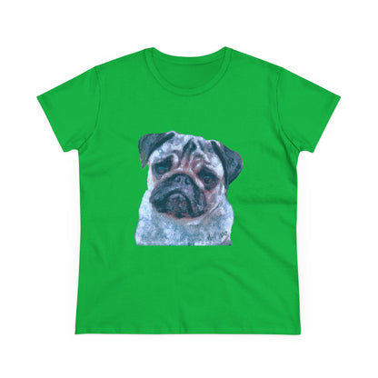 Pug 'Pompey' Women's Midweight Cotton Tee
