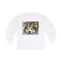 Malamute 'Eyak' Unisex Cotton Long Sleeve Tee