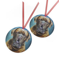 Dogue de Bordeaux Metal Ornaments