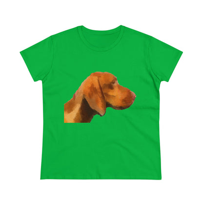 Hungarian Vizsla 'Bela' Women's Midweight Cotton Tee