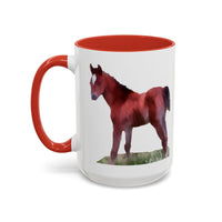 Horse 'Contata' Accent Coffee Mug - 2 Sizes