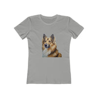 Icelandic Sheepdog Women's Slim Fit Ringspun Cotton Tee