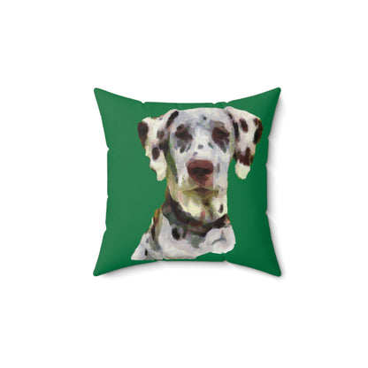 Dalmatian Impressionistic Spun Polyester Throw Pillow