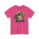 Chocolate Labrador Retriever Unisex Heavy Cotton Tee