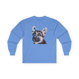 German Shepherd 'Sly' Unisex Cotton Long Sleeve Tee