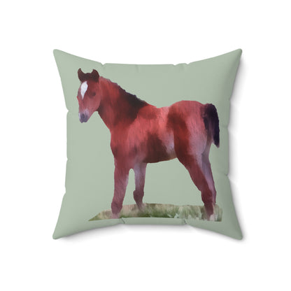Horse 'Contata' Spun Polyester Throw Pillow