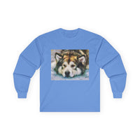 Malamute 'Eyak' Unisex Cotton Long Sleeve Tee