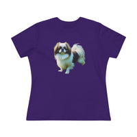 Japanese Chin - Women's Relaxed Cotton Tee
