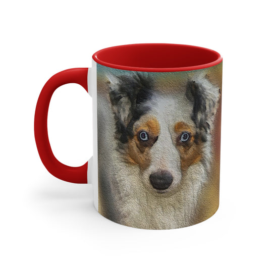 Australian Shepherd 'Zack' Accent Coffee Mug, 11oz