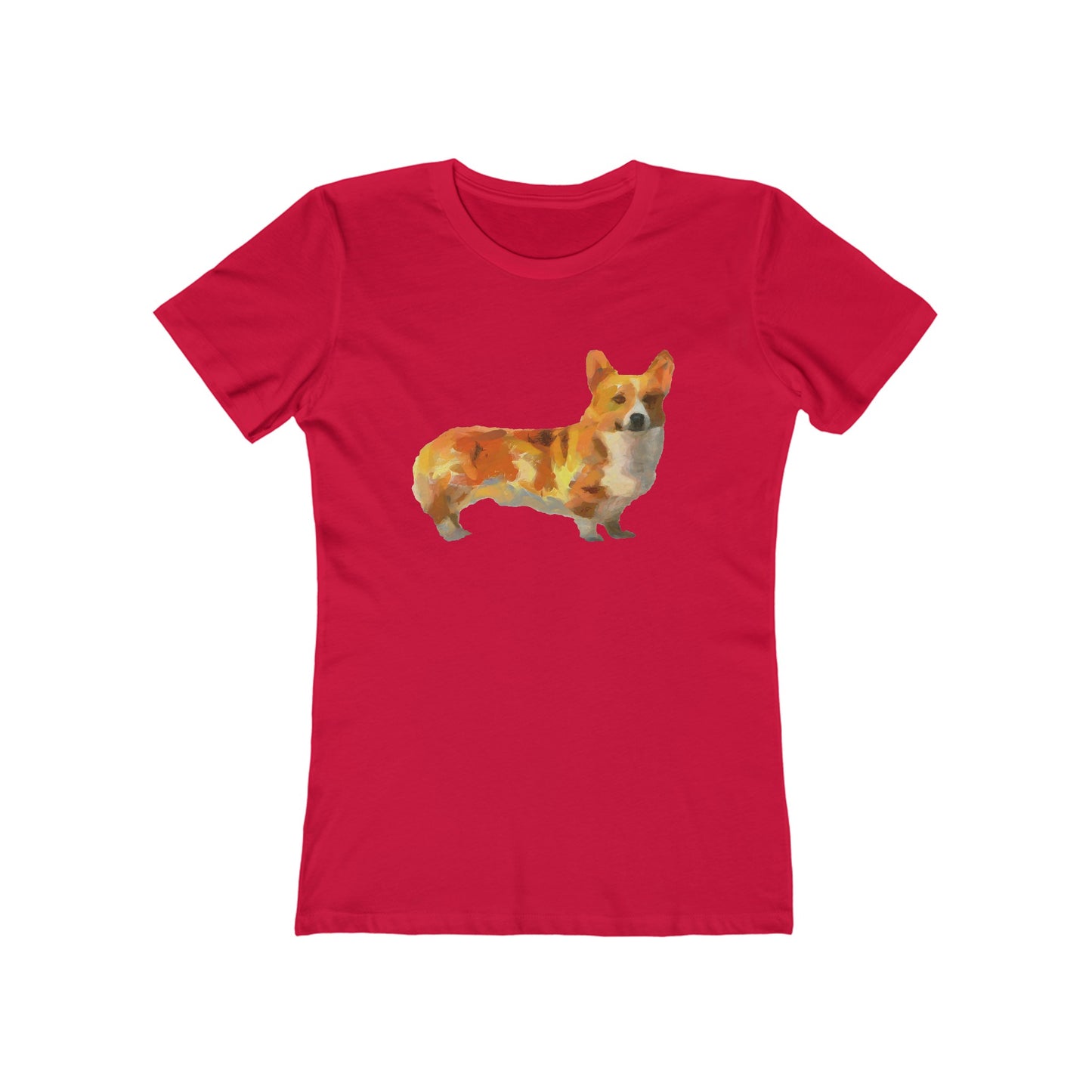 Exquisite Pembroke Welsh Corgi Women's Slim Fit Ringspun Cotton T-Shirt