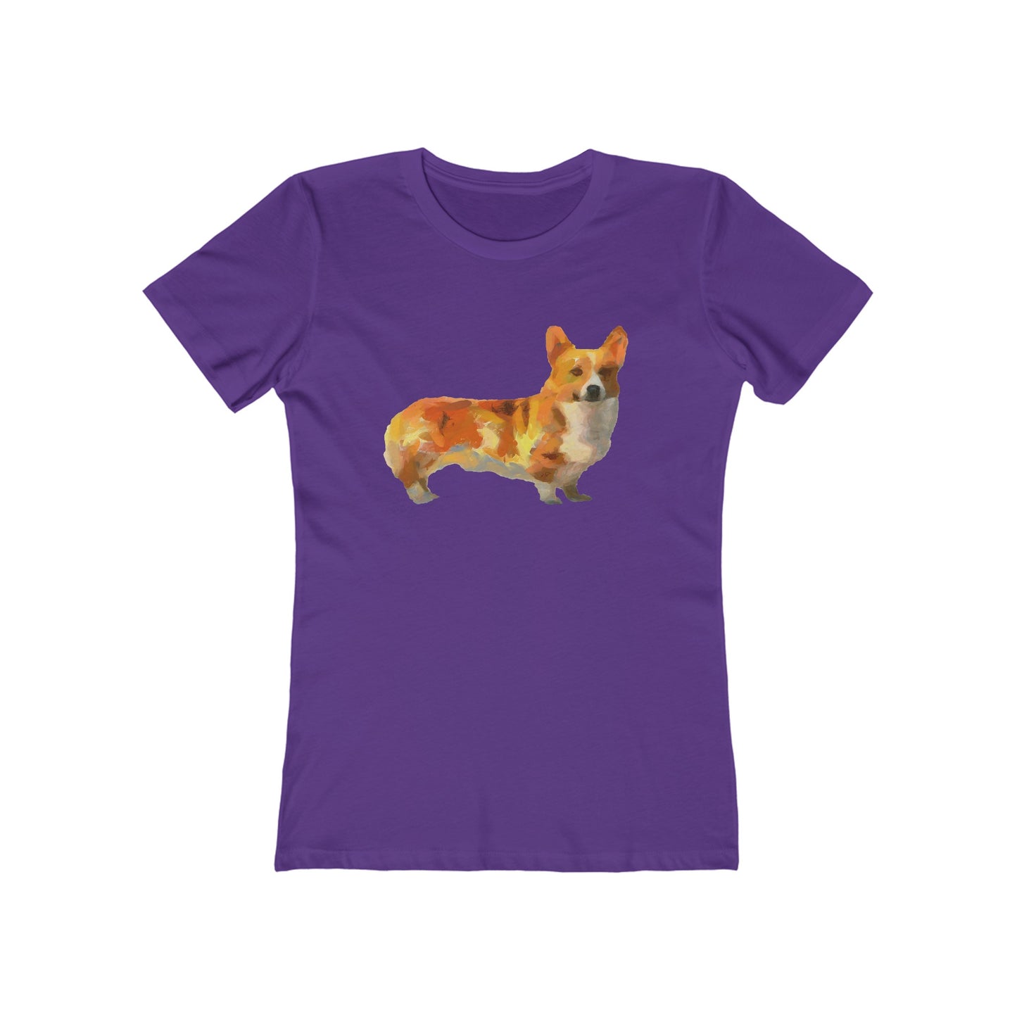 Exquisite Pembroke Welsh Corgi Women's Slim Fit Ringspun Cotton T-Shirt