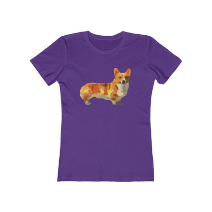 Exquisite Pembroke Welsh Corgi Women's Slim Fit Ringspun Cotton T-Shirt