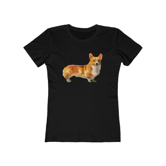 Exquisite Pembroke Welsh Corgi Women's Slim Fit Ringspun Cotton T-Shirt