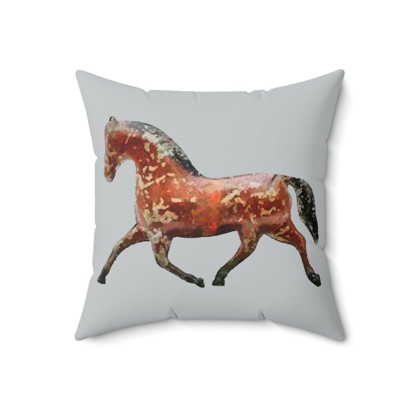 Tin Horse Spun Polyester Throw Pillow