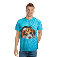 Beagle 'Daisy Mae' Unisex Cotton Tie-Dye Tee, Cyclone